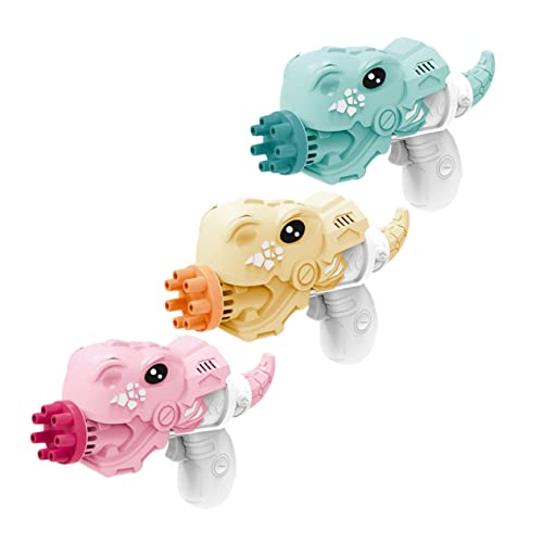 BESPORTBLE 3Stücke Dinosaurier Design Blasengebläse für Plastikblasenmaschine Teiliges mit Elektrischem für Outdoor für Jungen Jahren von BESPORTBLE