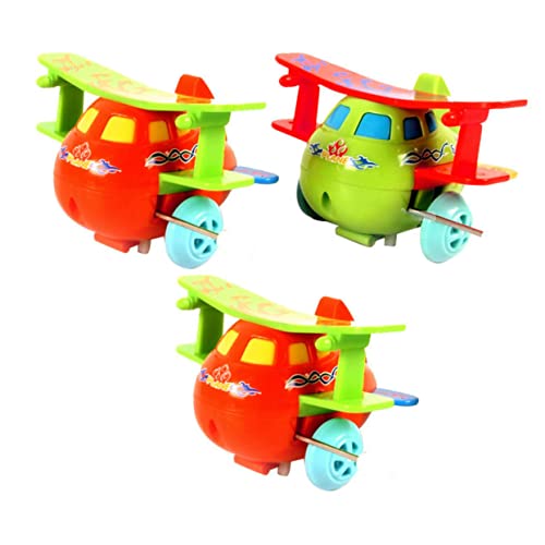 BESPORTBLE 3Stücke Flugzeugspielzeug Für Wind Up Tumbling Cartoon Zufälligen Farben Für Motorik Und Interaktive Spiele Fördert Die Kreativität Und Spaß Beim von BESPORTBLE