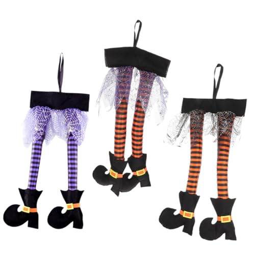 BESPORTBLE 3Stücke Halloween Hexenbeine Dekoration Hängende Wandverzierung für Unvergessliche Partys Wiederverwendbar Halloween BESPORTBLE 3Stücke Halloween Hexenbeine Dekoration Hängende Wandverzierung für Unvergessliche Partys Wiederverwendbar Halloween von BESPORTBLE