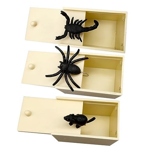 BESPORTBLE 3Stücke Halloween Schreckensbox Mit Realistischen Spinnen Mäusen Und Skorpionen Lustige Scherzspielzeuge Für Halloween Streiche Und Gruseldekoration BESPORTBLE 3Stücke Halloween Schreckensbox Mit Realistischen Spinnen Mäusen Und Skorpionen Lustige Scherzspielzeuge Für Halloween Streiche Und Gruseldekoration von BESPORTBLE