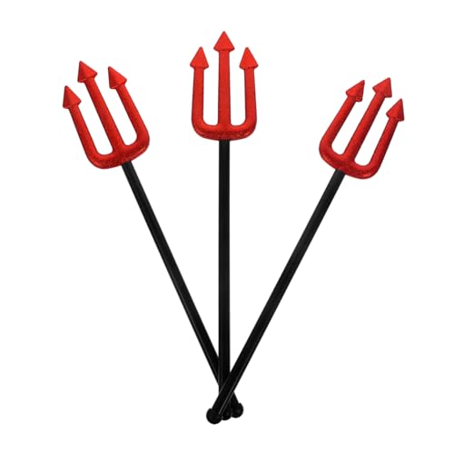 BESPORTBLE 3Stücke Halloween Teufelsgabeln Dekorative Pitchgabeln für Halloween Dekoration Requisite für Party Events mit Hohem Stabilität von BESPORTBLE