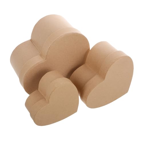 BESPORTBLE 3Stücke Herzförmige DIY Pappmaché Boxen Mit Deckel Leere Schokoladenboxen Für Valentinstag Muttertag Und Besondere Anlässe Kreative Geschenkverpackung Für Schmuck BESPORTBLE 3Stücke Herzförmige DIY Pappmaché Boxen Mit Deckel Leere Schokoladenboxen Für Valentinstag Muttertag Und Besondere Anlässe Kreative Geschenkverpackung Für Schmuck von BESPORTBLE