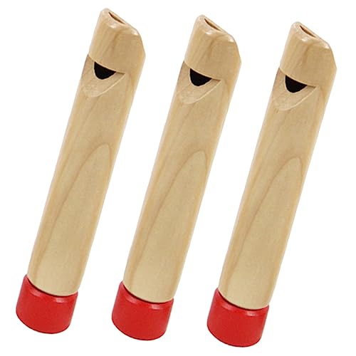 BESPORTBLE 3Stücke Holzpfeifen Für Pädagogisches Zur Musikalischer Fähigkeiten Leichte Und Flöten Aus Sicherem Holz Für Kleine Musiker Und Kreative Spielzeiten von BESPORTBLE