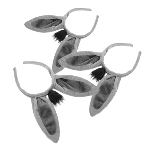 BESPORTBLE 3 Stücke Esel Ohren Haar Hoop Plüsch Tier Ohr Stirnband Für Cosplay Kostüm Für Halloween Geburtstag Parteien BESPORTBLE 3 Stücke Esel Ohren Haar Hoop Plüsch Tier Ohr Stirnband Für Cosplay Kostüm Für Halloween Geburtstag Parteien von BESPORTBLE