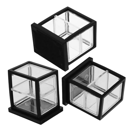 BESPORTBLE 3Stücke Kuchenschrank Puppenhaus Transparentes Display für Lebensmittel für Miniatur Küchen und Bäckereien Gefertigt für Kreative BESPORTBLE 3Stücke Kuchenschrank Puppenhaus Transparentes Display für Lebensmittel für Miniatur Küchen und Bäckereien Gefertigt für Kreative von BESPORTBLE
