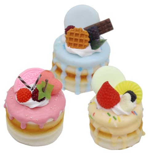 BESPORTBLE 3Stücke Künstlicher Kuchen Realistische Simulationskuchen Für Fotografie Und Dekoration Requisiten Für Lebensmittelmodelle Und Festlichkeiten Verschiedenen BESPORTBLE 3Stücke Künstlicher Kuchen Realistische Simulationskuchen Für Fotografie Und Dekoration Requisiten Für Lebensmittelmodelle Und Festlichkeiten Verschiedenen von BESPORTBLE