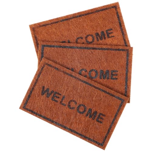 BESPORTBLE 3Stücke Mini Hausteppiche für Puppenhäuser Willkommensteppiche Dekorative Bodenmatten für Miniaturmodelle BESPORTBLE 3Stücke Mini Hausteppiche für Puppenhäuser Willkommensteppiche Dekorative Bodenmatten für Miniaturmodelle von BESPORTBLE