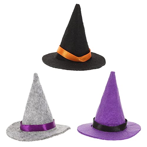 BESPORTBLE 3Stücke Mini Hexenhüte Für Halloween Weinflasche Dekoration Winzige Hexenhüte Und Halloween Partys Und Festliche Anlässe von BESPORTBLE