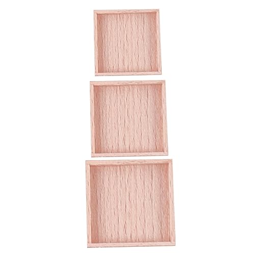 BESPORTBLE 3Stücke Mini Holzschalen Für Puppenhaus Servierschalen Aus Hochwertigem Holz Für Dekoration Und Aufbewahrung Von Mini Kuchen Und Mini Lebensmitteln von BESPORTBLE