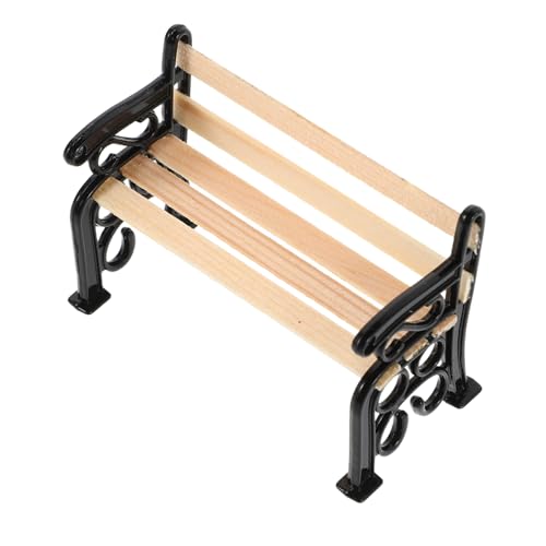 BESPORTBLE 3Stücke Miniaturbank Modell Dekorative Hausmöbel für Puppenhaus und DIY Projekte Vintage Look Sicher und Langlebig für Kreative Szenenaufbauten von BESPORTBLE