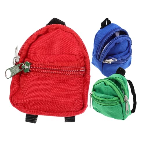 BESPORTBLE 3Stücke Puppen Rucksack Simulation Rucksack Modelle Und Zubehör Für Puppenhäuser Und Mikroszenen Schmuck von BESPORTBLE