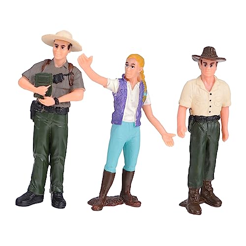 BESPORTBLE 3Stücke Realistische Landarbeiter Figuren Miniaturen Für Szenen Für Modelleisenbahn Schulprojekte Und Puppenhaus Dekoration von BESPORTBLE