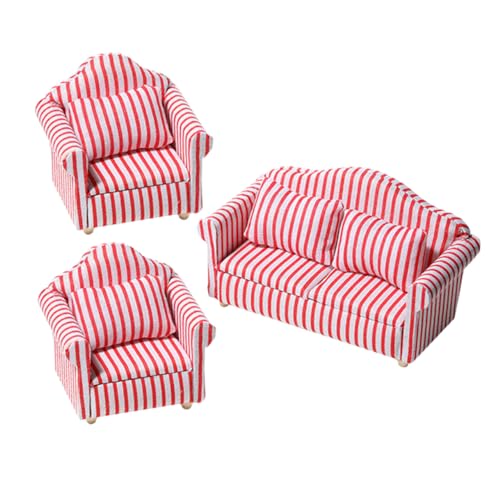 BESPORTBLE 3Stücke Streifen Miniaturcouch Und Armstuhl Für Puppenhaus Hochwertige Puppenmöbel Für Kreative Spielwelten BESPORTBLE 3Stücke Streifen Miniaturcouch Und Armstuhl Für Puppenhaus Hochwertige Puppenmöbel Für Kreative Spielwelten von BESPORTBLE