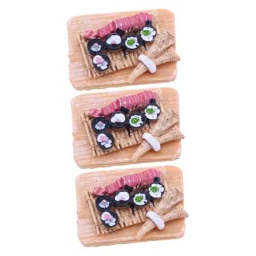 BESPORTBLE 3Stücke Sushi Zubehör Für Puppenhaus Realistische Lebensmittelornamente Für Küchendekoration Und Winzige Nahrungsornamente Für Kreatives BESPORTBLE 3Stücke Sushi Zubehör Für Puppenhaus Realistische Lebensmittelornamente Für Küchendekoration Und Winzige Nahrungsornamente Für Kreatives von BESPORTBLE