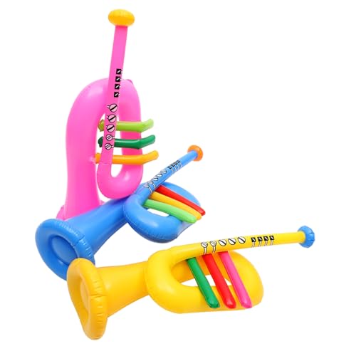 BESPORTBLE 3Stücke Teiliges Aufblasbares Instrumentenset für Trompete Horn und Mehr Lernspielzeug für Jungen und Partys und Feste aus Sicherem Material BESPORTBLE 3Stücke Teiliges Aufblasbares Instrumentenset für Trompete Horn und Mehr Lernspielzeug für Jungen und Partys und Feste aus Sicherem Material von BESPORTBLE