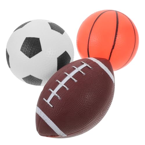 BESPORTBLE 3Stücke Teiliges Ball Hüpfbälle Für Garten Und Indoor Fußball Basketball Und Rugby Für Freizeitgestaltung Und Spaß Im Freien von BESPORTBLE