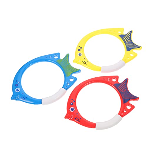 BESPORTBLE 3Stücke Teiliges Fischförmiges Tauchring für Pool Tauchringe aus Wasserspielzeug für Unterwasser Training und Spielspaß BESPORTBLE 3Stücke Teiliges Fischförmiges Tauchring für Pool Tauchringe aus Wasserspielzeug für Unterwasser Training und Spielspaß von BESPORTBLE