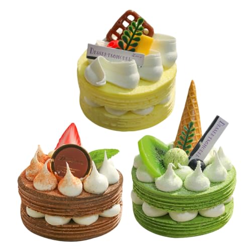 BESPORTBLE 3Stücke Teiliges Gefälschte Kuchenmodelle für Hochzeiten Künstliche Kuchendekoration für Fotografie und Tischgestaltung und DIY Deko BESPORTBLE 3Stücke Teiliges Gefälschte Kuchenmodelle für Hochzeiten Künstliche Kuchendekoration für Fotografie und Tischgestaltung und DIY Deko von BESPORTBLE