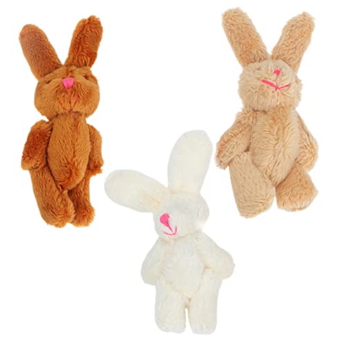 BESPORTBLE 3Stücke Teiliges Hasenpuppenspielzeug DIY Kaninchen Puppen mit Füllung und Kuschelige Stofftiere für Valentinstag von BESPORTBLE