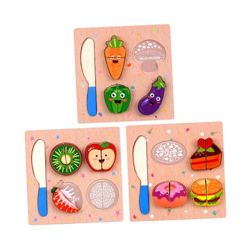 BESPORTBLE 3Stücke Teiliges Holzschneidespielzeug Für Pädagogisches Mit Gemüse Und Kuchen Frühes Lernspielzeug Für Kreative Rollenspiele BESPORTBLE 3Stücke Teiliges Holzschneidespielzeug Für Pädagogisches Mit Gemüse Und Kuchen Frühes Lernspielzeug Für Kreative Rollenspiele von BESPORTBLE