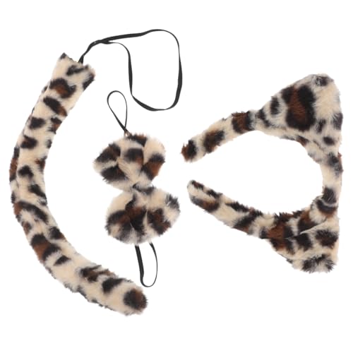 BESPORTBLE 3Stücke Teiliges Katzenkostüm Set mit Leopardenohren Verstellbarem Stirnband Kostüm für Halloween Partys Kostümveranstaltungen BESPORTBLE 3Stücke Teiliges Katzenkostüm Set mit Leopardenohren Verstellbarem Stirnband Kostüm für Halloween Partys Kostümveranstaltungen von BESPORTBLE