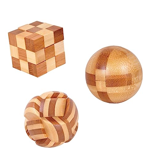BESPORTBLE 3Stücke Teiliges Luban Lock aus Kreatives Puzzlespielzeug für Fördert Geschicklichkeit und Eltern Junge Mädchen Interaktion für Lernspiele von BESPORTBLE