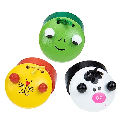 BESPORTBLE 3Stücke Teiliges Musikspielzeug für Castanets Percussion Instrumente Musikalischen Hand Koordination für Vorschulkinder von BESPORTBLE