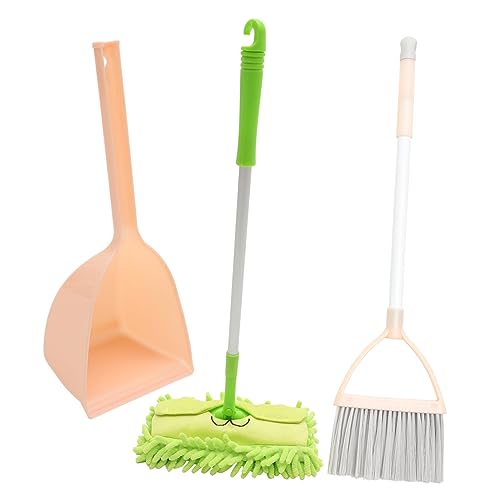 BESPORTBLE 3Stücke Teiliges Reinigungsset Mini Besen für Spielerisches Putzen für Jungen und Fördert die Fantasie und Sauberkeit im Haushalt von BESPORTBLE