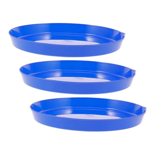 BESPORTBLE 3Stücke Teiliges Set Großer Seifenblasenringe für Wiederverwendbare Teller mit Seifenwasser und Aufbewahrungstablett für Outdoor Spiele und Partys von BESPORTBLE