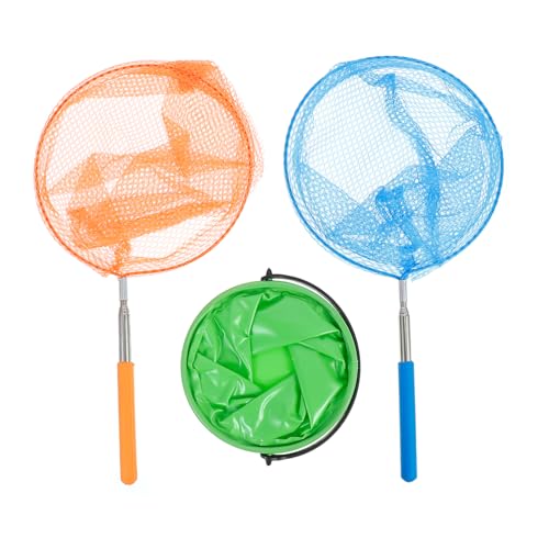 BESPORTBLE 3stücke Junge Mädchen Fischernetz Verstellbare Teleskop Kescher Für Insekten Und Fische Faltbarem Eimer Orange Hellblau Grün Für Outdoor-aktivitäten BESPORTBLE 3stücke Junge Mädchen Fischernetz Verstellbare Teleskop Kescher Für Insekten Und Fische Faltbarem Eimer Orange Hellblau Grün Für Outdoor-aktivitäten von BESPORTBLE
