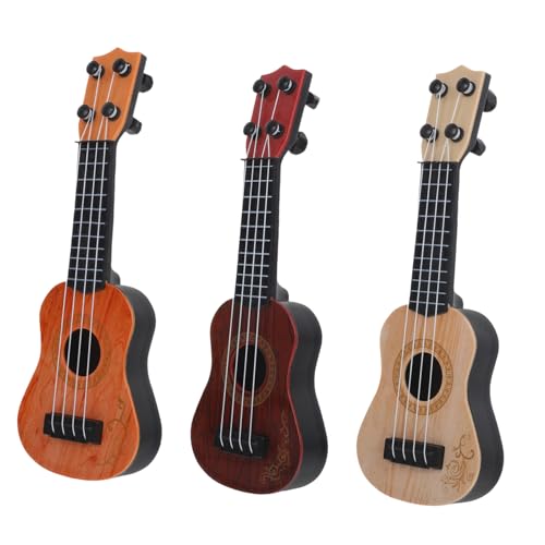 BESPORTBLE 3Stücke Teiliges Ukulele Spielzeugset Für Gitarre Und Musikalisches Lernspielzeug Talenten Für Jungen von BESPORTBLE
