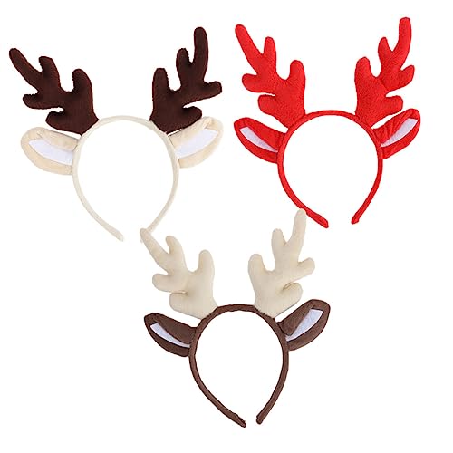 BESPORTBLE 3Stücke Teiliges Weihnachts Rentier Stirnband Weihnachtskostüm Zubehör für Erwachsene für Cosplay Bühnenauftritte und Feiern mit Milchweiß Kaffee und BESPORTBLE 3Stücke Teiliges Weihnachts Rentier Stirnband Weihnachtskostüm Zubehör für Erwachsene für Cosplay Bühnenauftritte und Feiern mit Milchweiß Kaffee und von BESPORTBLE