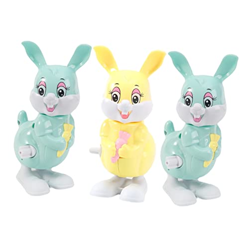 BESPORTBLE 3Stücke Uhrwerkspielzeug Plastikkaninchen Für Lustige Osterkaninchen Spielzeuge Springende Bunny Spielzeuge Für Partys Und Spielspaß von BESPORTBLE