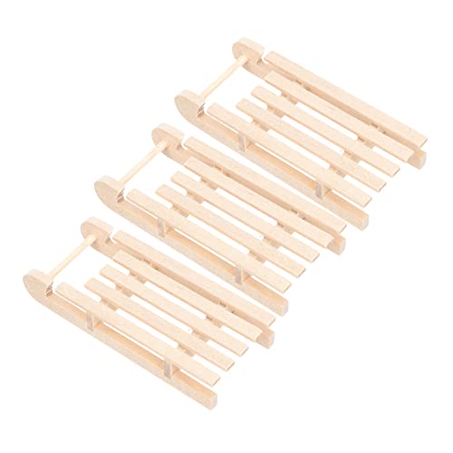 BESPORTBLE 3Stücke Weihnachtsdeko Holzschlitten Handgefertigte Unbemalte Ornamente für Festliche Wohnkultur und DIY Projekte für Puppenhäuser und Tischdekoration BESPORTBLE 3Stücke Weihnachtsdeko Holzschlitten Handgefertigte Unbemalte Ornamente für Festliche Wohnkultur und DIY Projekte für Puppenhäuser und Tischdekoration von BESPORTBLE