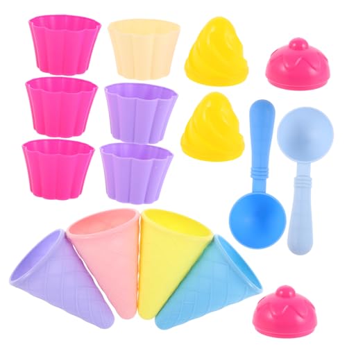 BESPORTBLE 3er-Set EIS Kegelschaufelkegel Für Eistüten Zapfen Kinderspielzeug Eisformen Schaufelkegelspielzeug - Sandspielzeug Zum Am Meer von BESPORTBLE