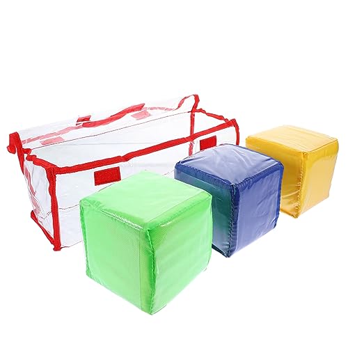 BESPORTBLE 3pcs Lernwürfel Mit Taschen Lernspiel Würfel Spielzeug Sicheres Material Helle Farben Für Lernaktivitäten von BESPORTBLE