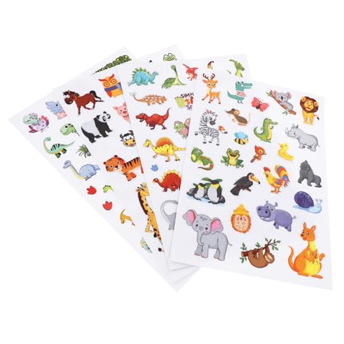 BESPORTBLE 4 Blätter Tierische Motivationsaufkleber Belohnungsstickers für Schule und Alltag Selbstklebende Aufkleber für Schüler DIY Dekoration für Wettbewerbe und Verhaltensförderung BESPORTBLE 4 Blätter Tierische Motivationsaufkleber Belohnungsstickers für Schule und Alltag Selbstklebende Aufkleber für Schüler DIY Dekoration für Wettbewerbe und Verhaltensförderung von BESPORTBLE