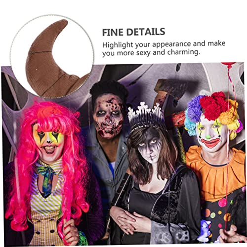 BESPORTBLE 4 Hörner Haarreif Bull Ohr Kostüm Kopfschmuck für Halloween Karneval Cosplay Party Tiermotiv Robust Langlebig für Erwachsene von BESPORTBLE