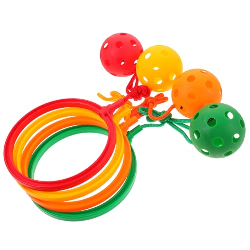 BESPORTBLE 4 Hüpfendes Ballspielzeug Einfuß Wirbelnder Ball Fitnessball Für Einfuß Springender Ball Für Fitness Springen Springender von BESPORTBLE