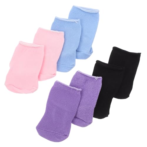 BESPORTBLE 4 Paar Puppensocken Zum Anziehen, Kurze Puppensocken, Bezaubernde Puppensocken, Miniatur-puppensocken, Mini-socken, Dekore, Kleine Puppenfiguren-socken, Kleine Socken, von BESPORTBLE