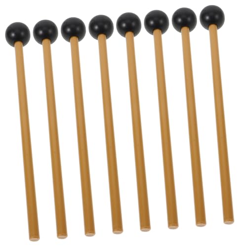 BESPORTBLE 4 Paare Marimba Mallets aus Kunststoff und Gummi Ergonomische Schlaginstrument Schlägel für Xylophon Tongue Drum und Percussion Robustes Material Zubehör für Musikunterricht von BESPORTBLE
