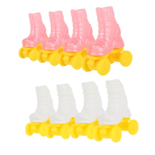 BESPORTBLE 4 Paare Rollerskates für Puppen Niedliche Rollschuhe für Puppen für Puppenhaus Zubehör Kreative Bastelprojekte und Vielseitigen Spielspaß Drinnen und Draußen BESPORTBLE 4 Paare Rollerskates für Puppen Niedliche Rollschuhe für Puppen für Puppenhaus Zubehör Kreative Bastelprojekte und Vielseitigen Spielspaß Drinnen und Draußen von BESPORTBLE