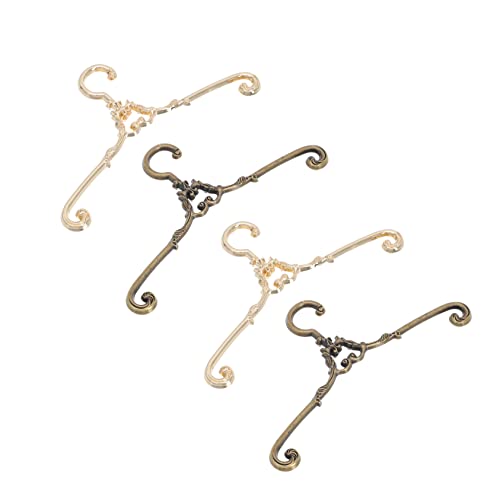 BESPORTBLE 4 STÜCKE Teiliges Mini Puppen Kleiderbügel Vintage Gold und Antik Kupferfarben Glatte Oberfläche Schont Puppenkleidung für Puppenschrank DIY Bastelhilfe Doll Clothing Rack BESPORTBLE 4 STÜCKE Teiliges Mini Puppen Kleiderbügel Vintage Gold und Antik Kupferfarben Glatte Oberfläche Schont Puppenkleidung für Puppenschrank DIY Bastelhilfe Doll Clothing Rack von BESPORTBLE