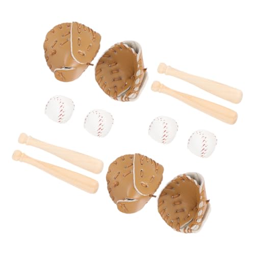 BESPORTBLE 4 Sätze Mini Baseball Set für Puppenhaus Teiliges Set mit Handschuh und Ball für Kreative Bastelprojekte und Thematische Dekorationen BESPORTBLE 4 Sätze Mini Baseball Set für Puppenhaus Teiliges Set mit Handschuh und Ball für Kreative Bastelprojekte und Thematische Dekorationen von BESPORTBLE