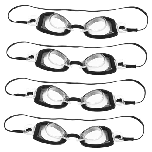 BESPORTBLE 4 Sätze Miniature Swimming Goggles Puppen Schwimmbrillen mit Etui Dekoration für Puppenhäuser Accessoires für Schwimmpartys und Puppenstyling von BESPORTBLE