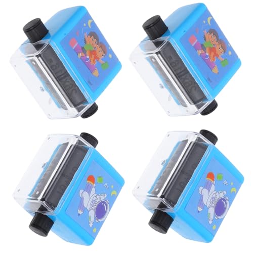 BESPORTBLE 4 Satz Teiliges Math Roller Stempel für Wiederverwendbarer Selbstfärbender Addition und Multiplikation Lehrstempel mit Glattem Rollmechanismus Tragbar für Vorschule Heimschule und von BESPORTBLE