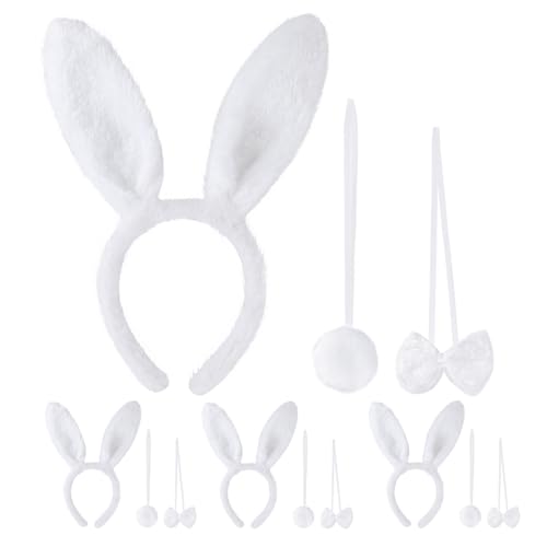 BESPORTBLE 4 Sets Halloween-Hasen-Stirnband, Hasenohren, Kostüm, Fliege und für Weihnachten, festliches Cosplay, Kostüm, Party-Zubehör BESPORTBLE 4 Sets Halloween-Hasen-Stirnband, Hasenohren, Kostüm, Fliege und für Weihnachten, festliches Cosplay, Kostüm, Party-Zubehör von BESPORTBLE