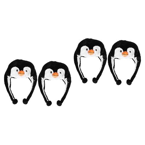 BESPORTBLE 4 Stck Cartoon Pinguin Mütze mit Ohrenschutz Kuscheliger Cosplay Hut für Erwachsene Festliche Kopfbedeckung für Karneval Party Fotoshooting und Kostümspiele BESPORTBLE 4 Stck Cartoon Pinguin Mütze mit Ohrenschutz Kuscheliger Cosplay Hut für Erwachsene Festliche Kopfbedeckung für Karneval Party Fotoshooting und Kostümspiele von BESPORTBLE