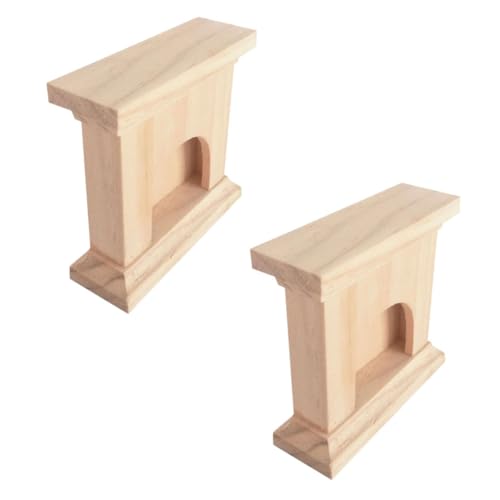 BESPORTBLE 4 Stck. Teiliges Kreativer Naturholzfarbener Miniatur Kamin mit Realistischer Oberfläche Glatter Verarbeitung Langlebigem Material Simulation für Puppenhaus Dekoration BESPORTBLE 4 Stck. Teiliges Kreativer Naturholzfarbener Miniatur Kamin mit Realistischer Oberfläche Glatter Verarbeitung Langlebigem Material Simulation für Puppenhaus Dekoration von BESPORTBLE