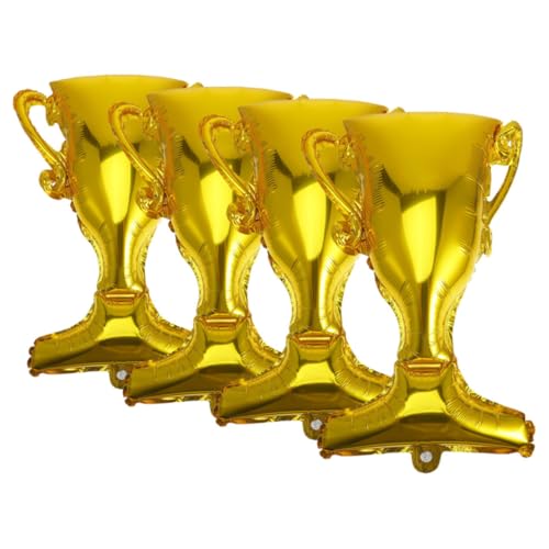 BESPORTBLE 4 Stück Champion Ballon Graduierungsballon Gold Folienballon für Abschlussfeier Geburtstagsdeko und Fotorequisiten für Unvergessliche von BESPORTBLE